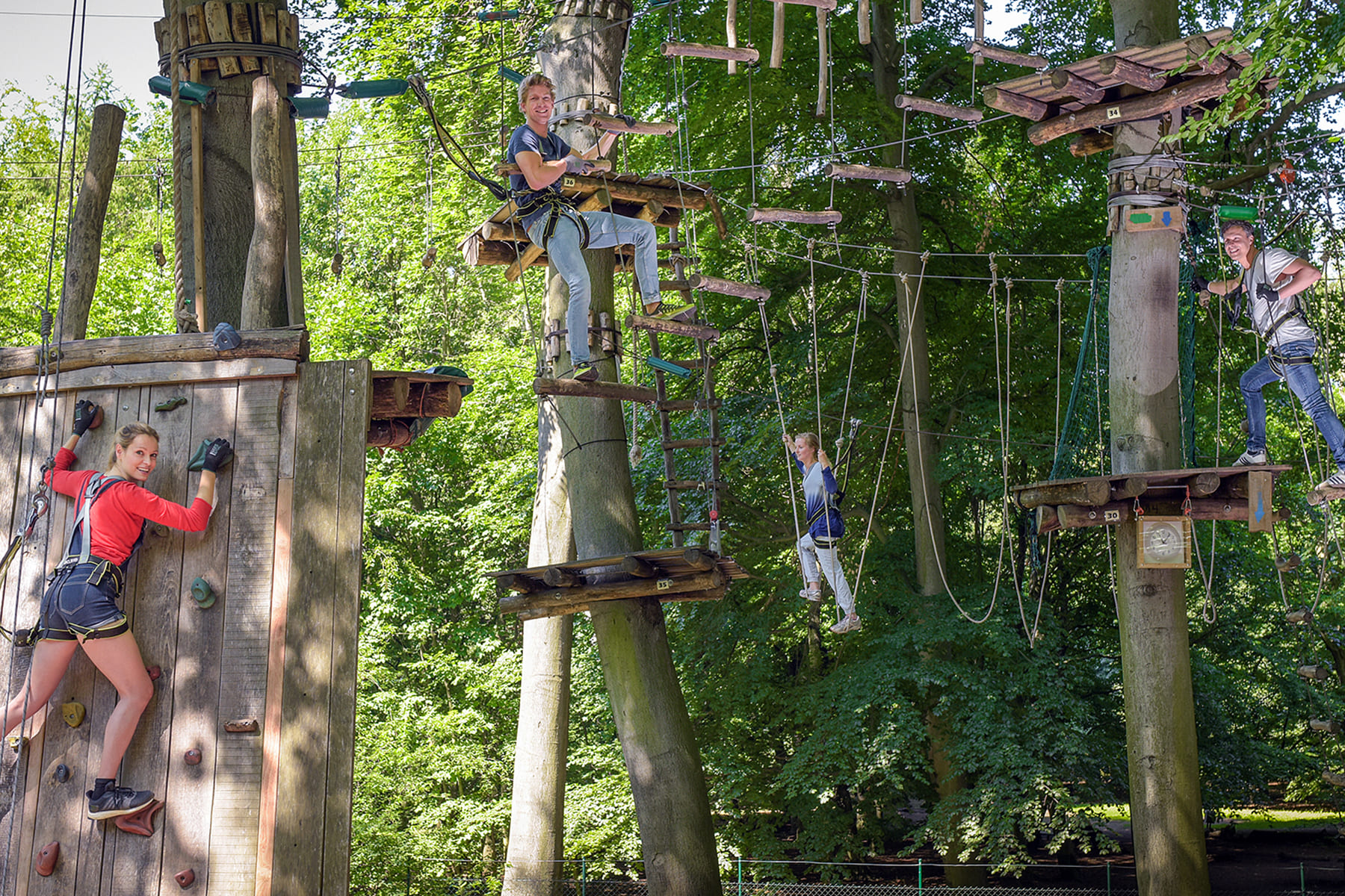 Waldhochseilgarten Jungfernheide Berlin's Tree Top High Ropes Course